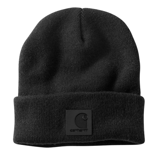 Knit Cuffed Beanie - Tonal Patch