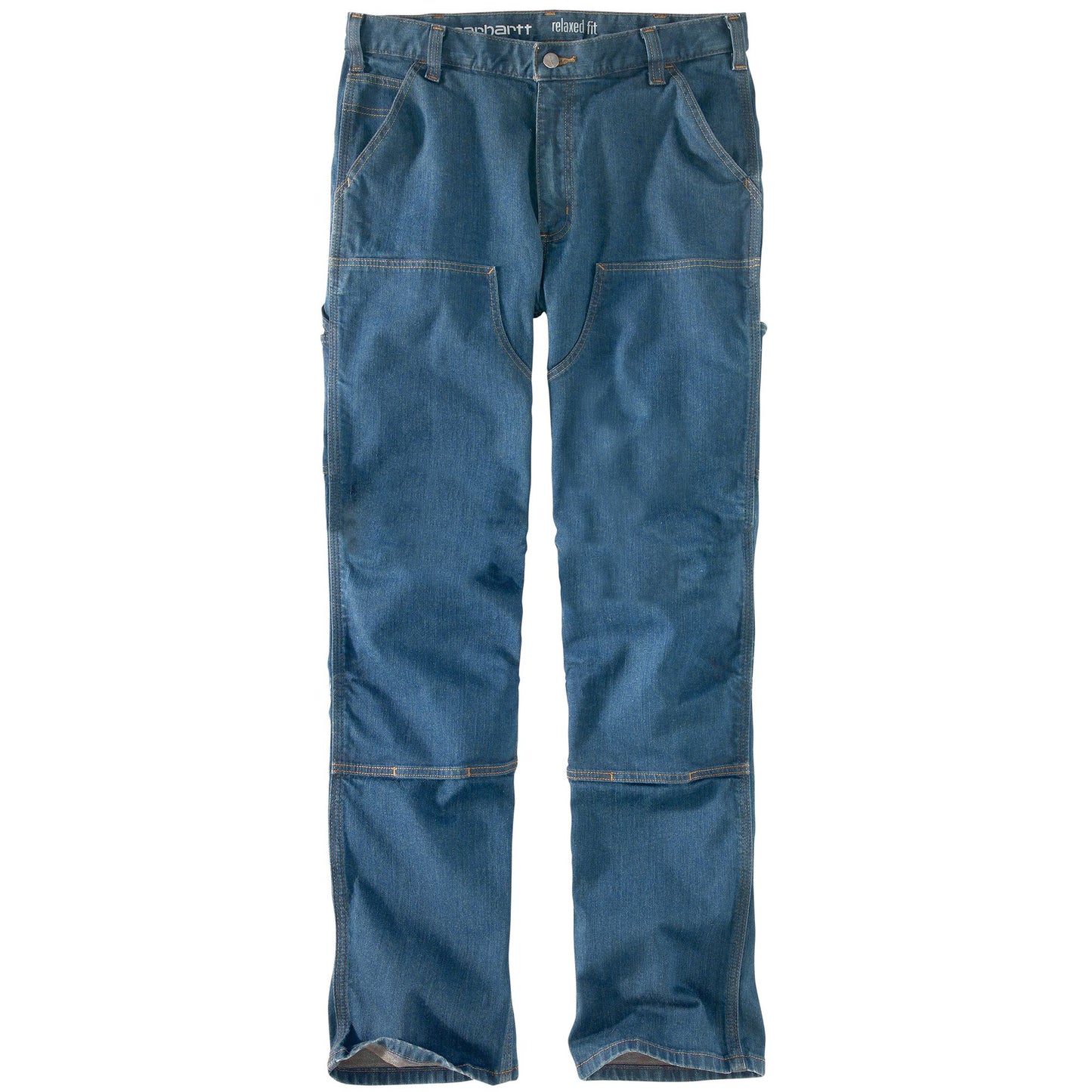 M Relaxed Straight Rugged Flex Double Front Denim Dungaree - 103329