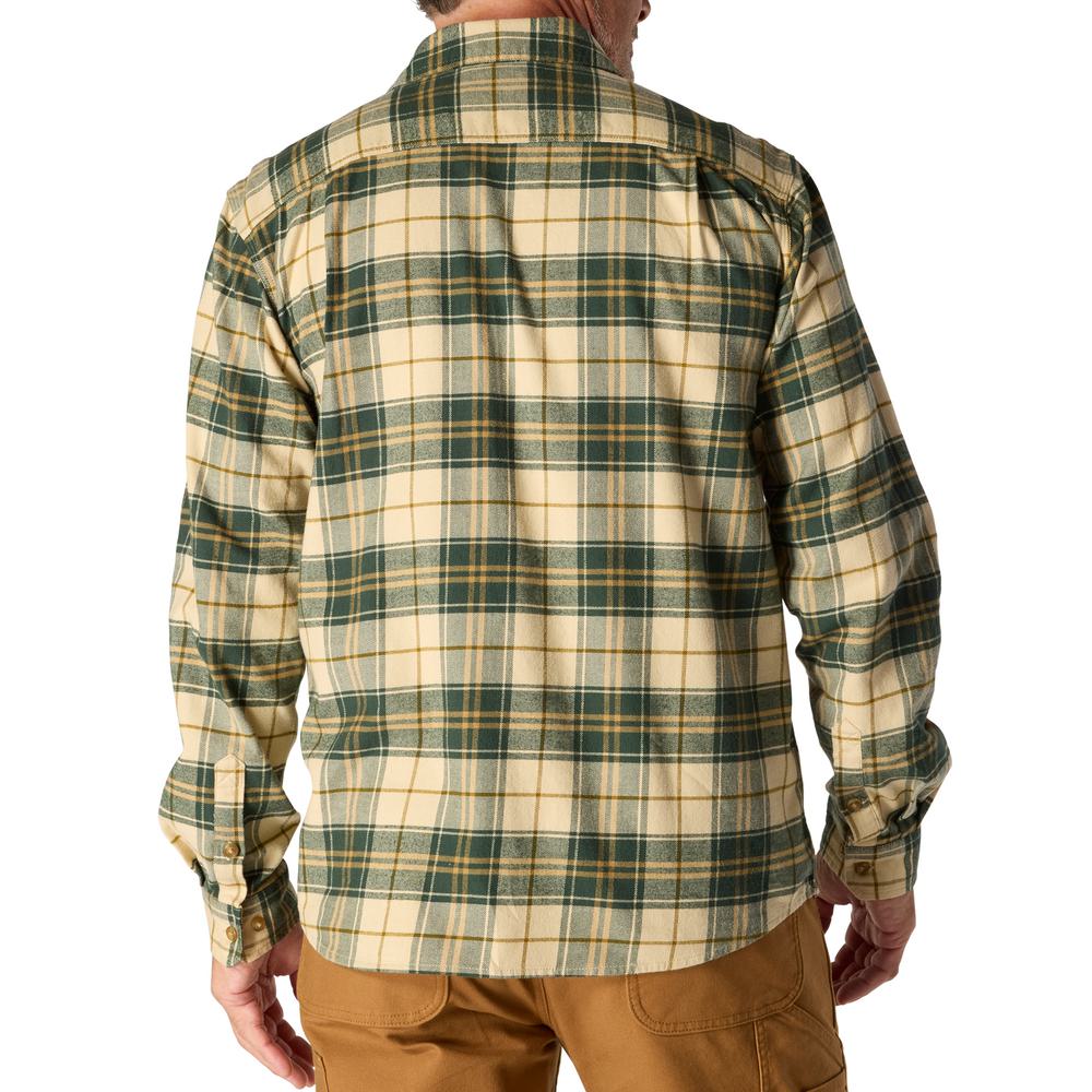 M Rugged Flex Relaxed Fit Midweight Flannel LS Plaid Shirt - 107010