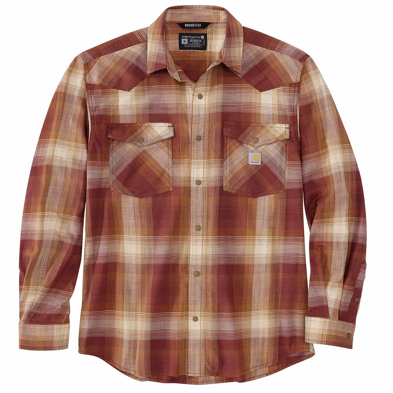 Montana Rugged Flex LS Snap Front Plaid Shirt