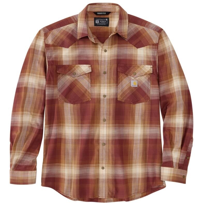 Montana Rugged Flex LS Snap Front Plaid Shirt