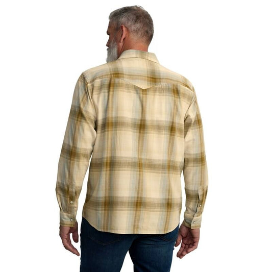.M Montana Rugged Flex LS Snap Front Plaid Shirt
