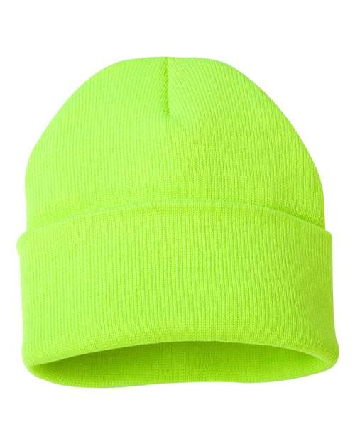 Sportsman Solid 12inch Cuffed Beanie - SP12