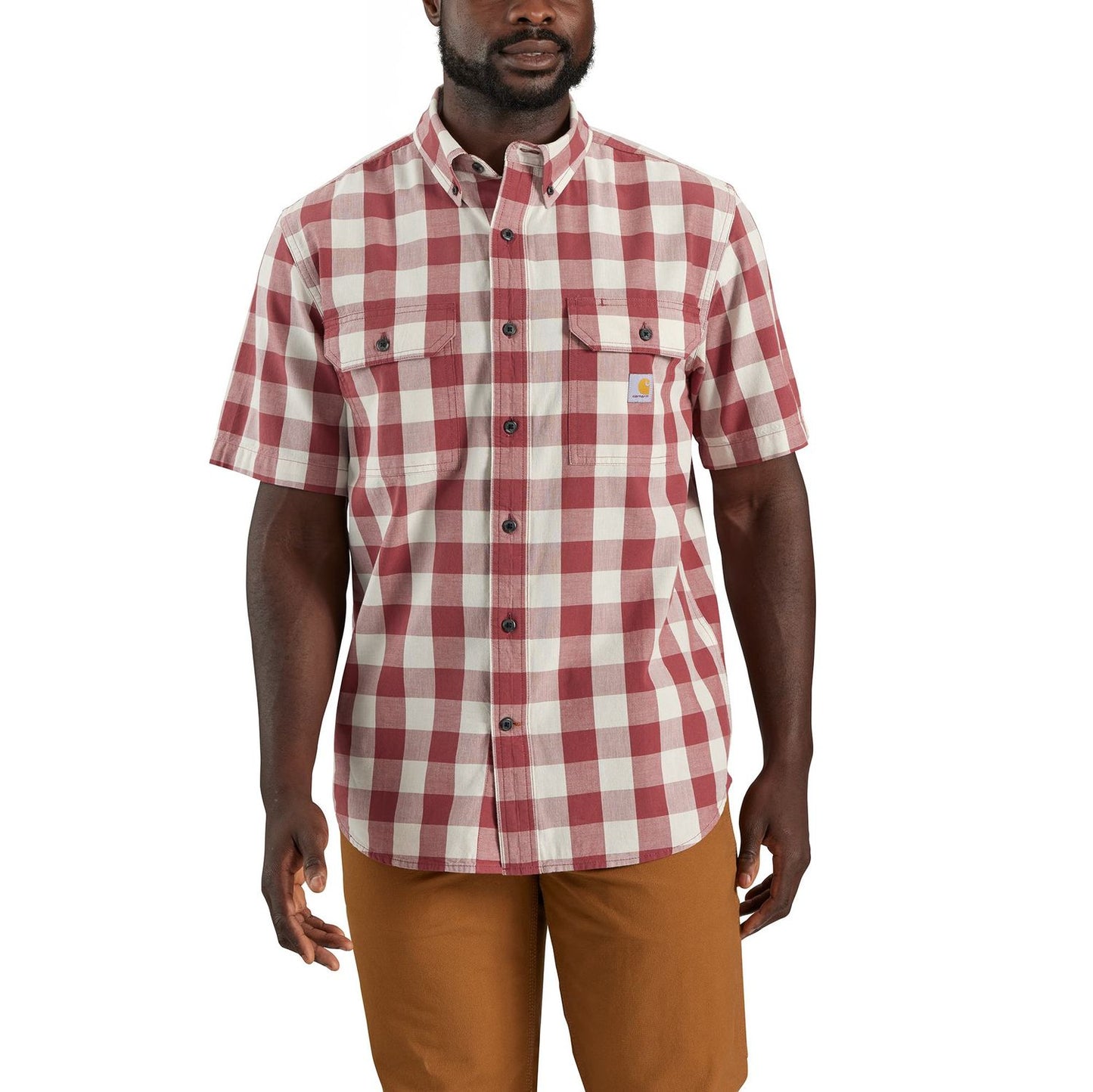 M Loose Fit Midweight SS Plaid Shirt