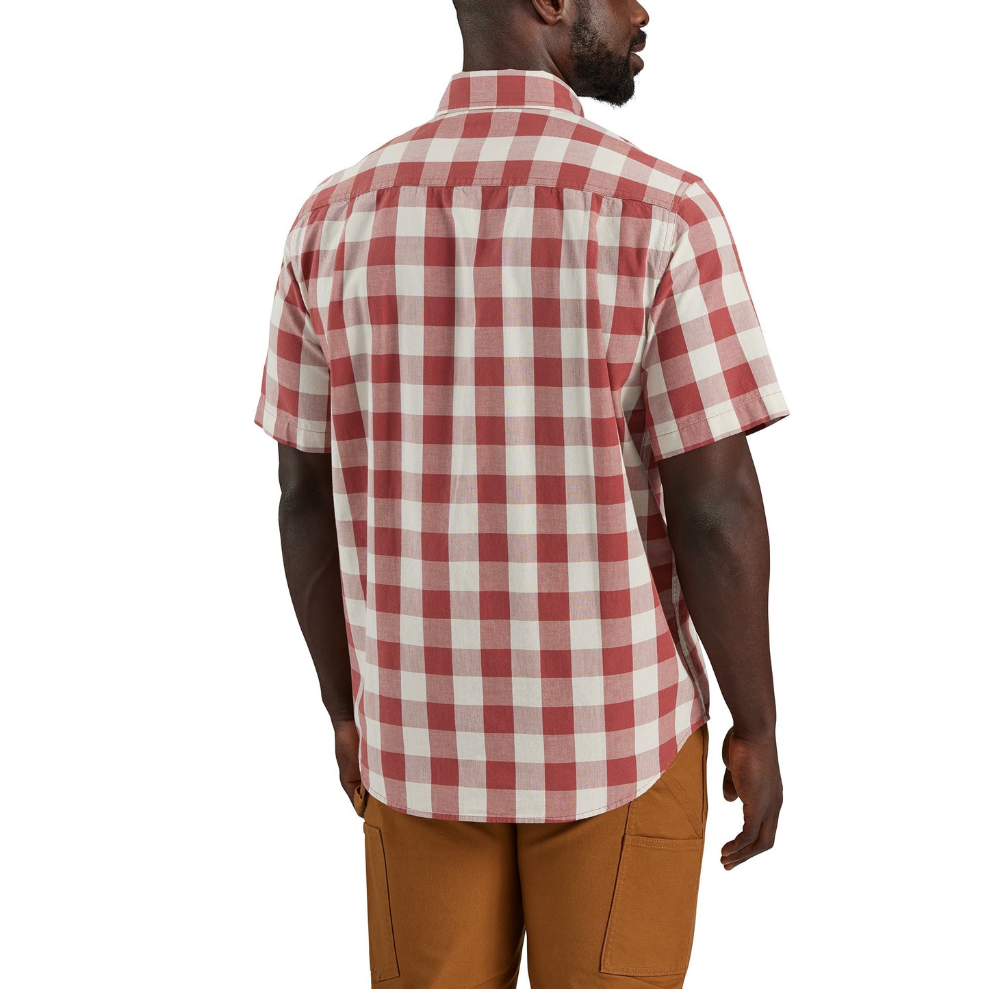 M Loose Fit Midweight SS Plaid Shirt