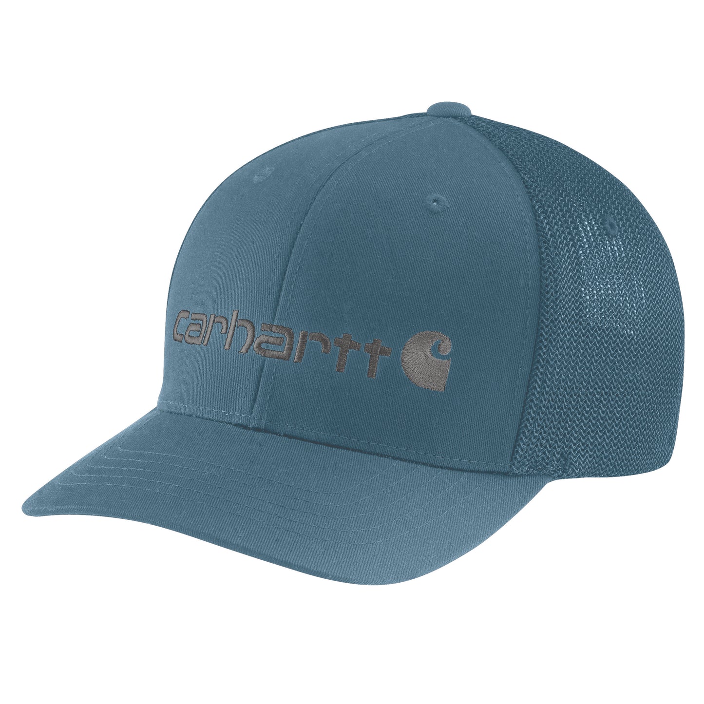Rugged Flex Fitted Canvas Mesh-Back Logo Graphic Cap