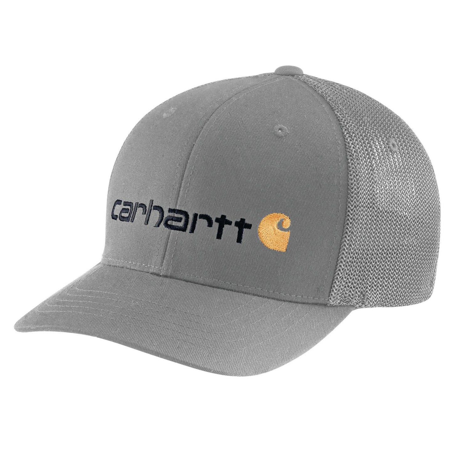 Rugged Flex Fitted Canvas Mesh-Back Logo Graphic Cap