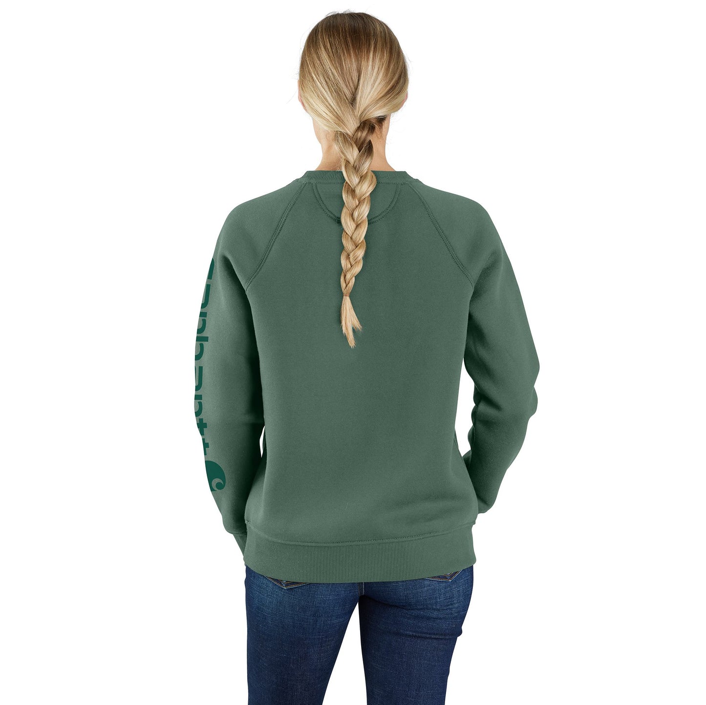 W Relaxed Fit Midweight Graphic Crewneck Sweatshirt