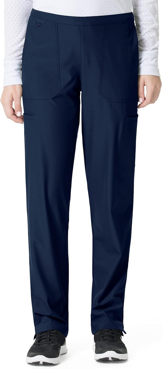 .Flat Front Straight Leg Pant