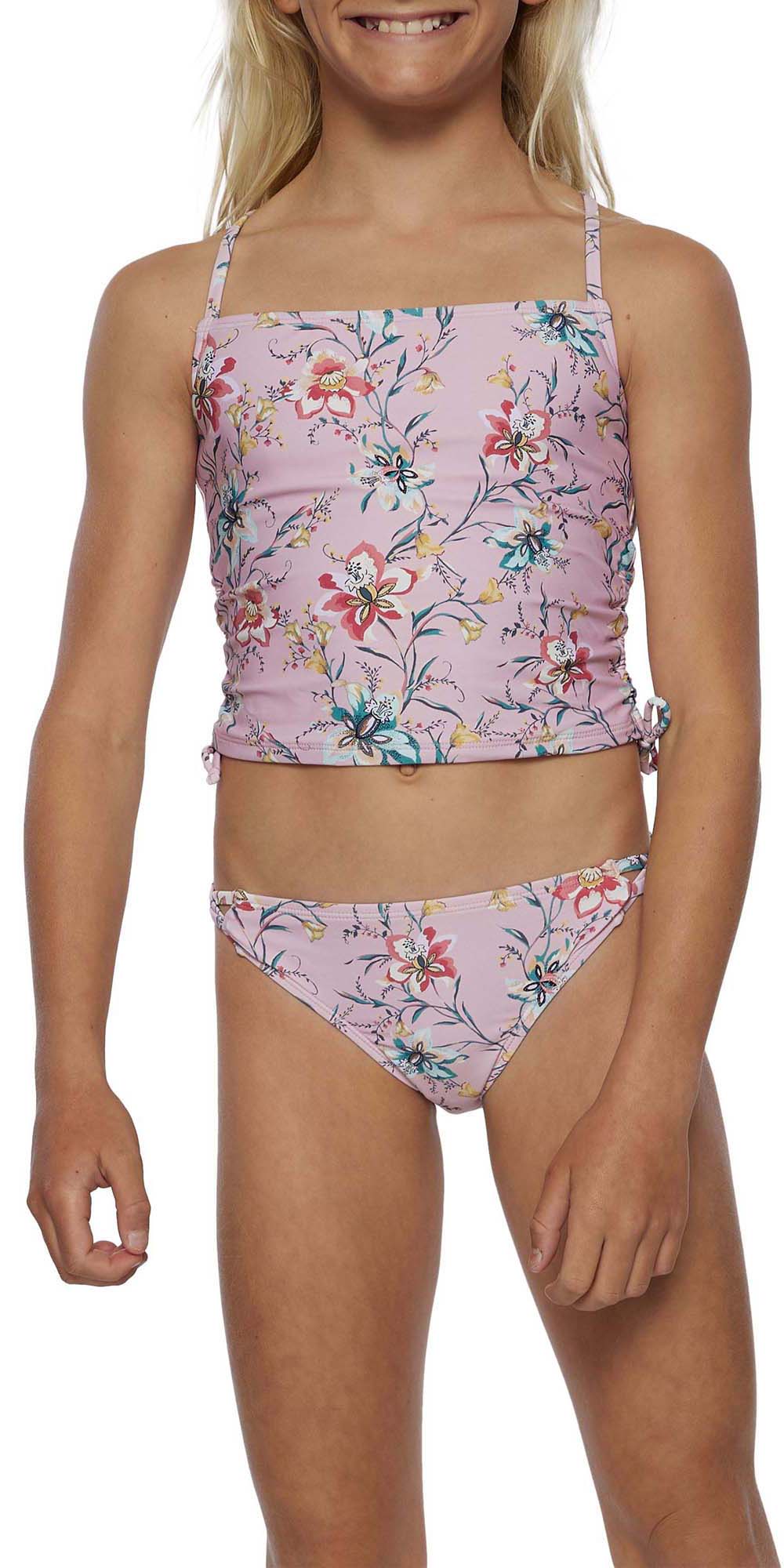 .Girls Sydney Floral Cinch Tankini Set