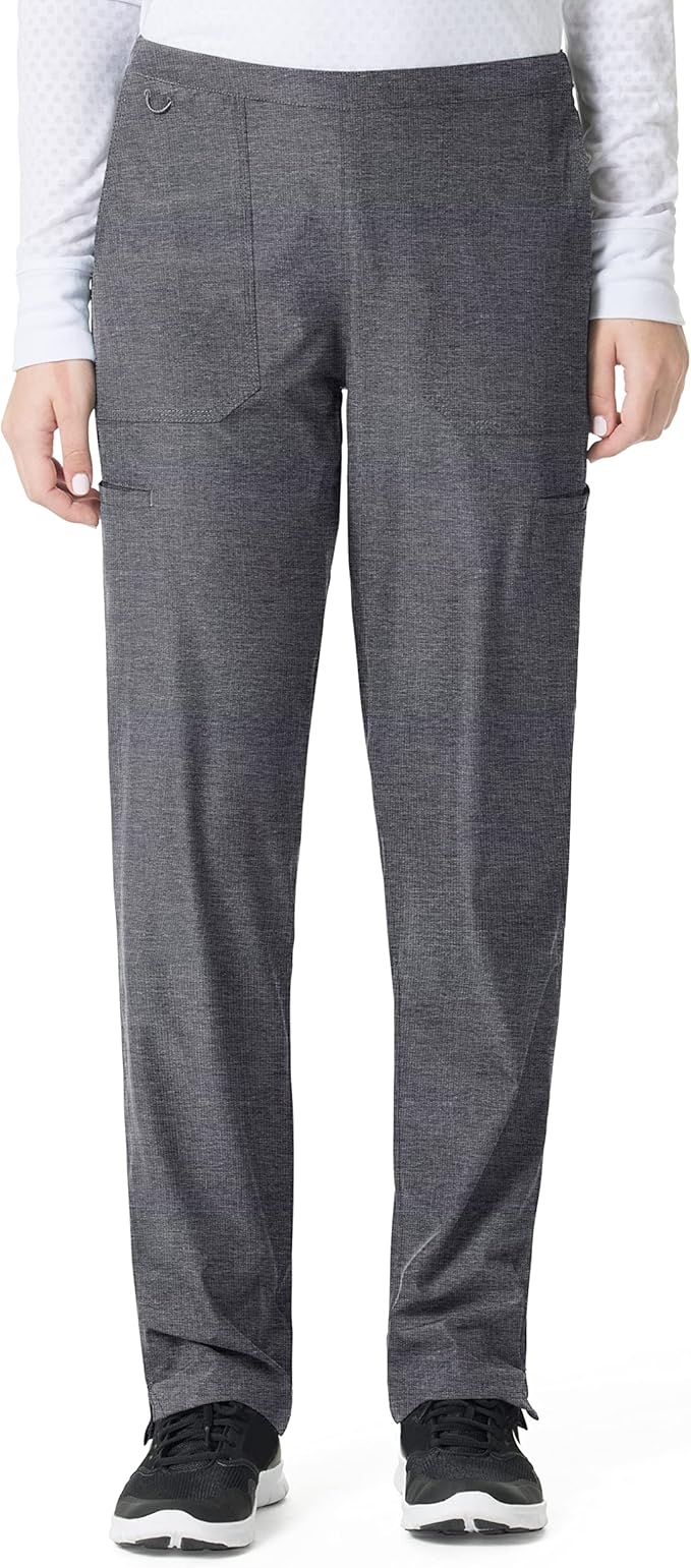 .Flat Front Straight Leg Pant - CHT - Charcoal Heather