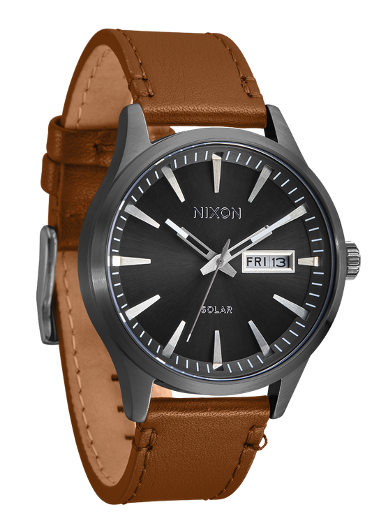 Sentry Solar Leather Watch