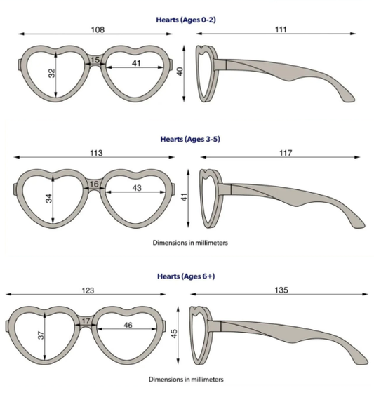 Non-Polarized Heart Sunglasses