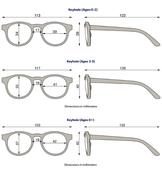 Non-Polarized Keyhole Sunglasses
