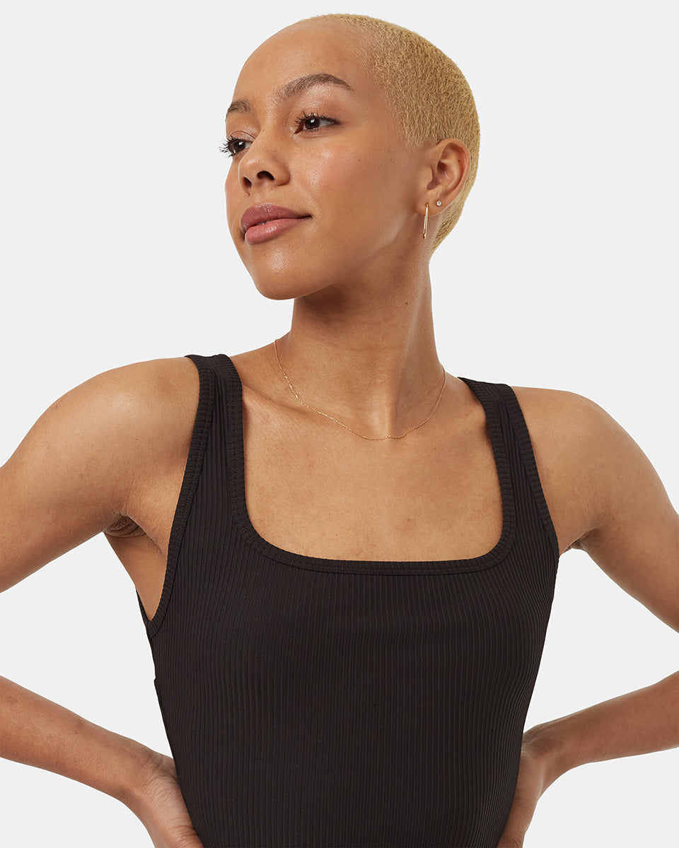 .TechRib Wide Strap Scoop Tank