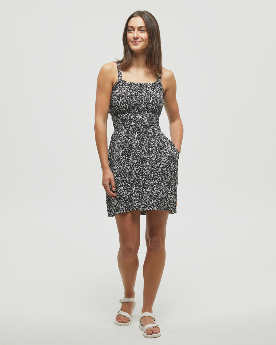 EcoWoven Crepe Smocked Dress