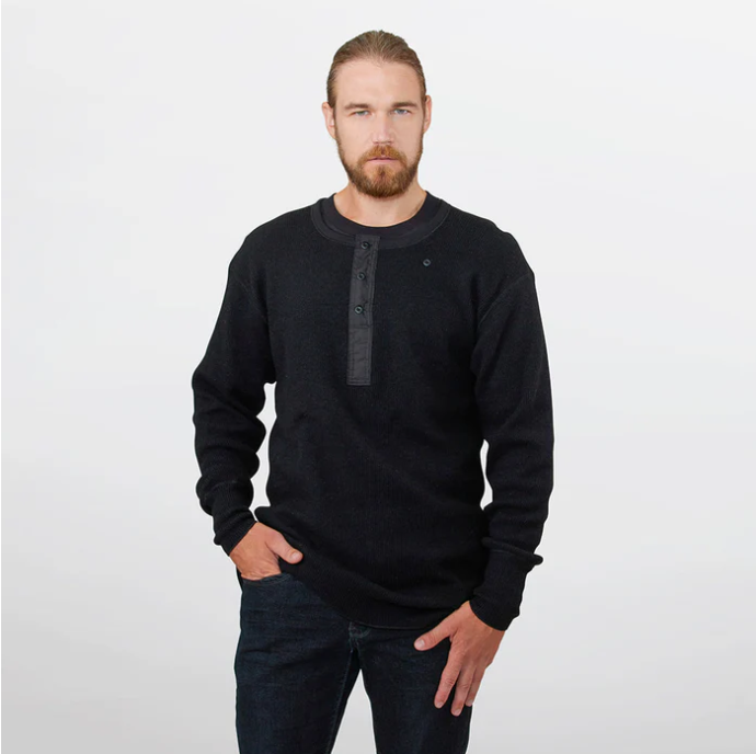 1328 - M Heritage Heavy Weight Wool Henley