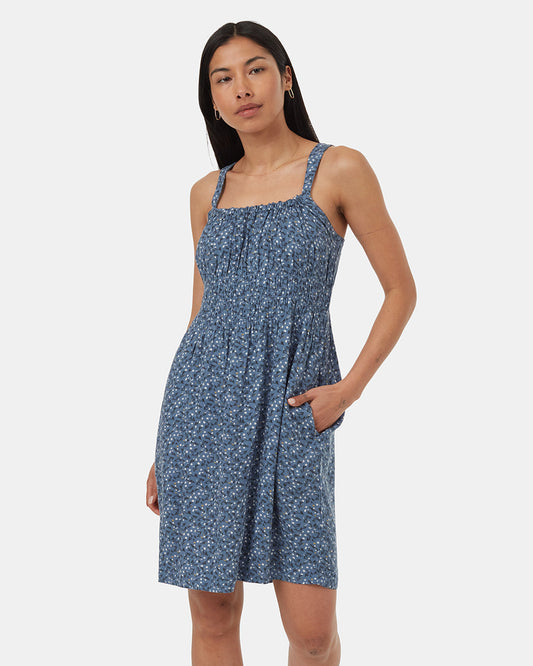 EcoWoven Crepe Smocked Dress