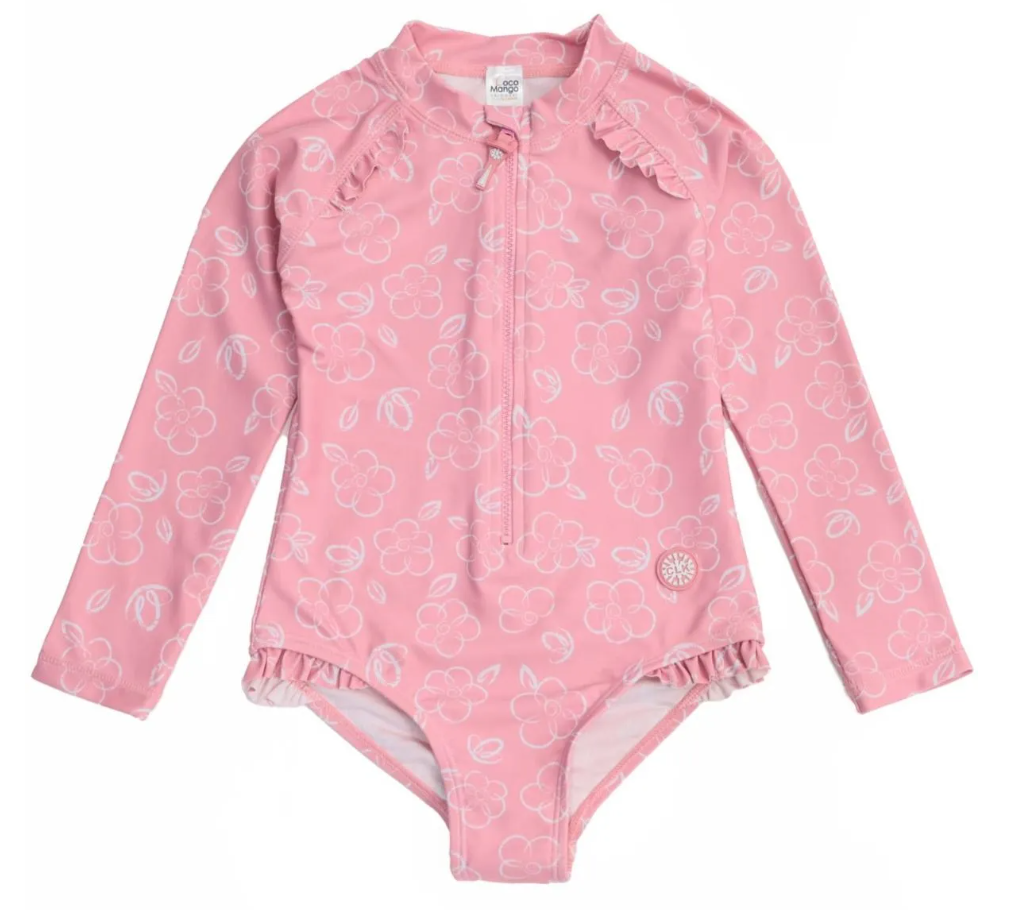 Girls One Piece Swimsuit with Zipper