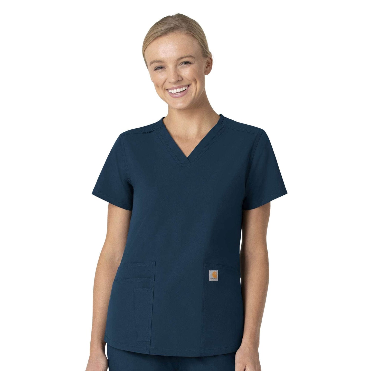 .Multi Pocket V-Neck Top