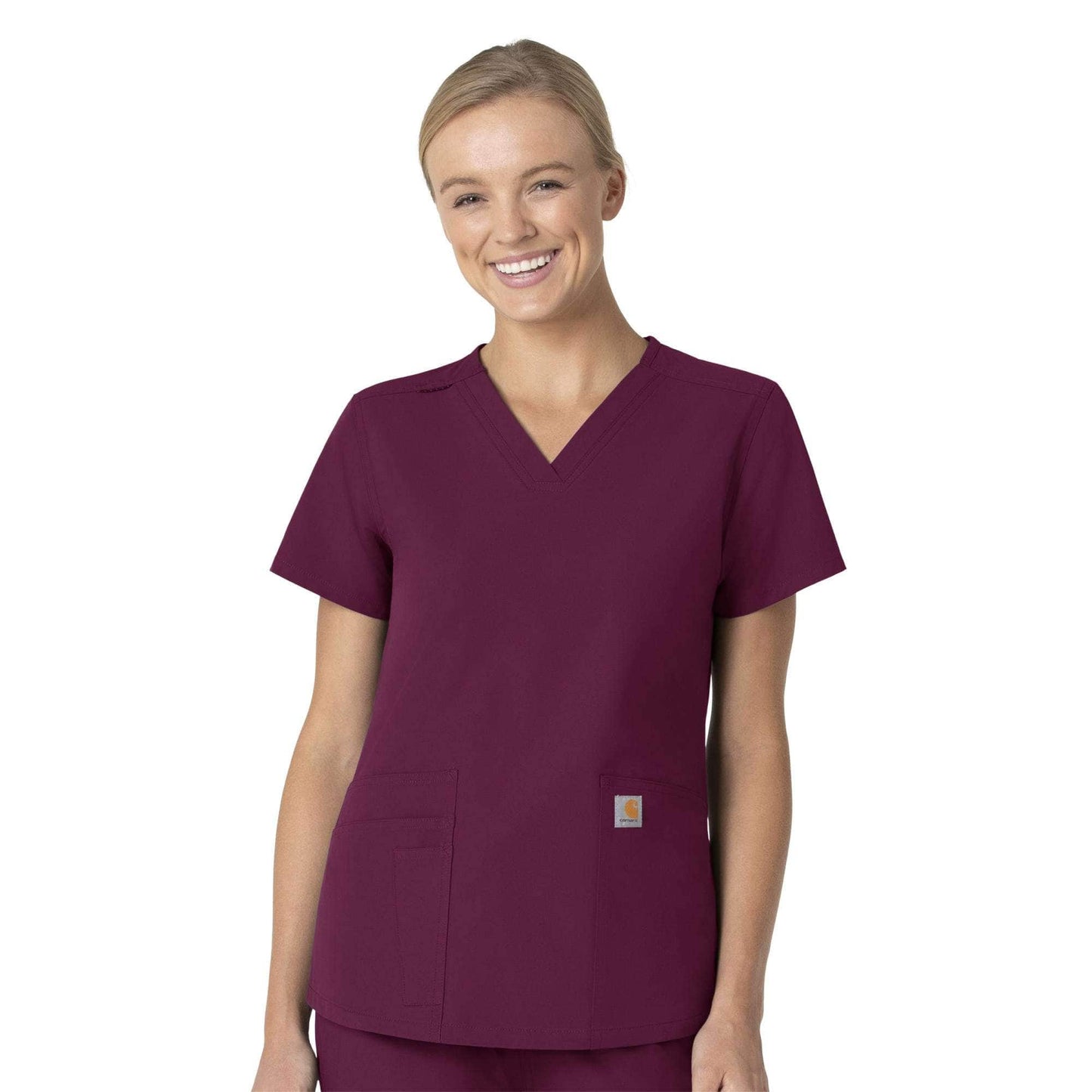 .Multi Pocket V-Neck Top
