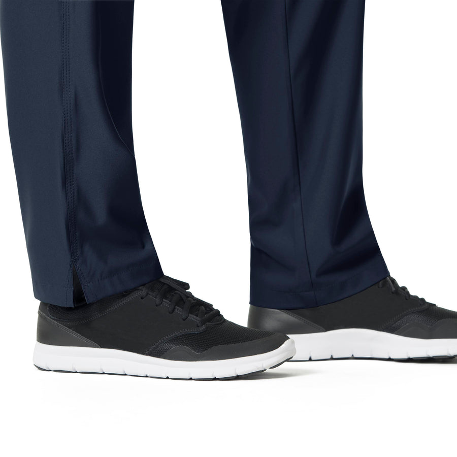 .Flat Front Straight Leg Pant - NVY - Navy