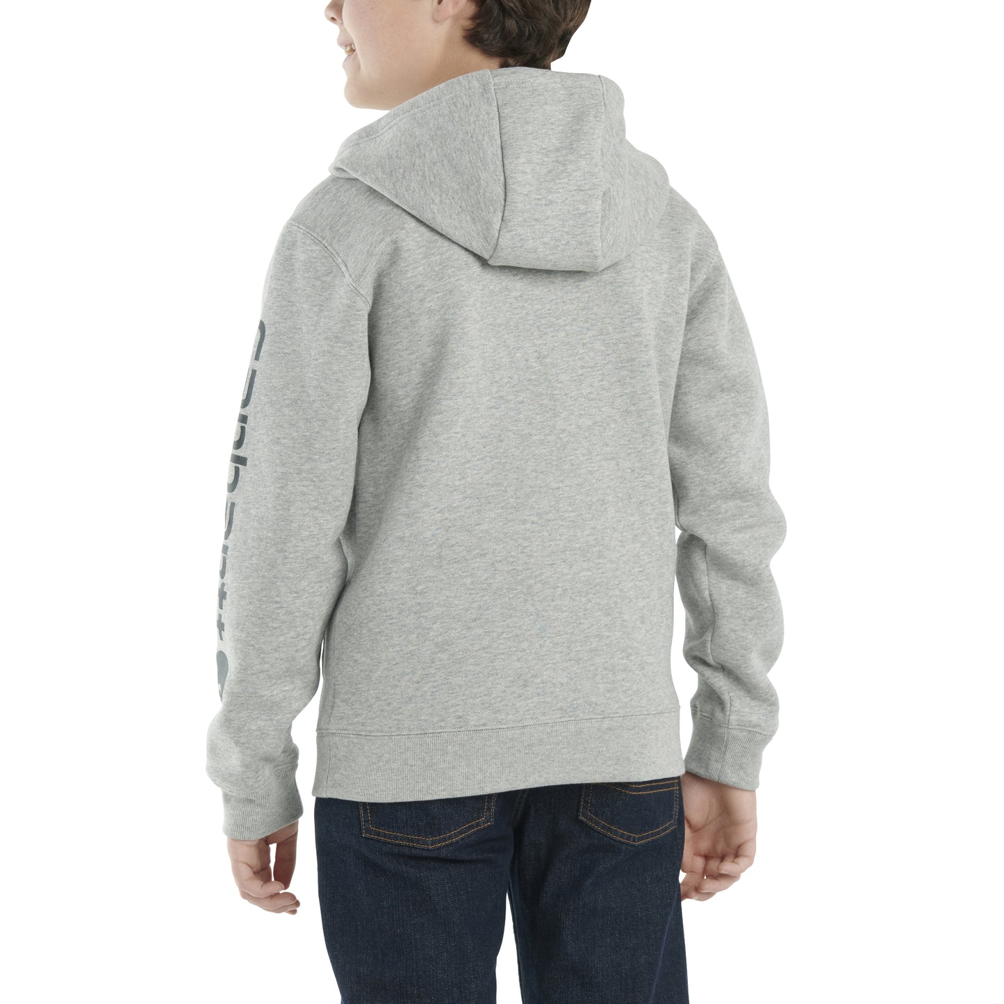 Fleece Long Sleeve Logo Hooded Graphic Sweatshirt