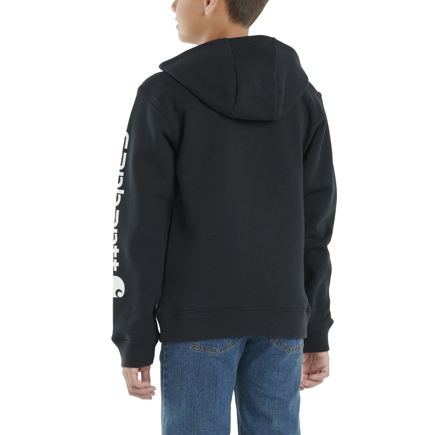 Fleece Long Sleeve Logo Hooded Graphic Sweatshirt