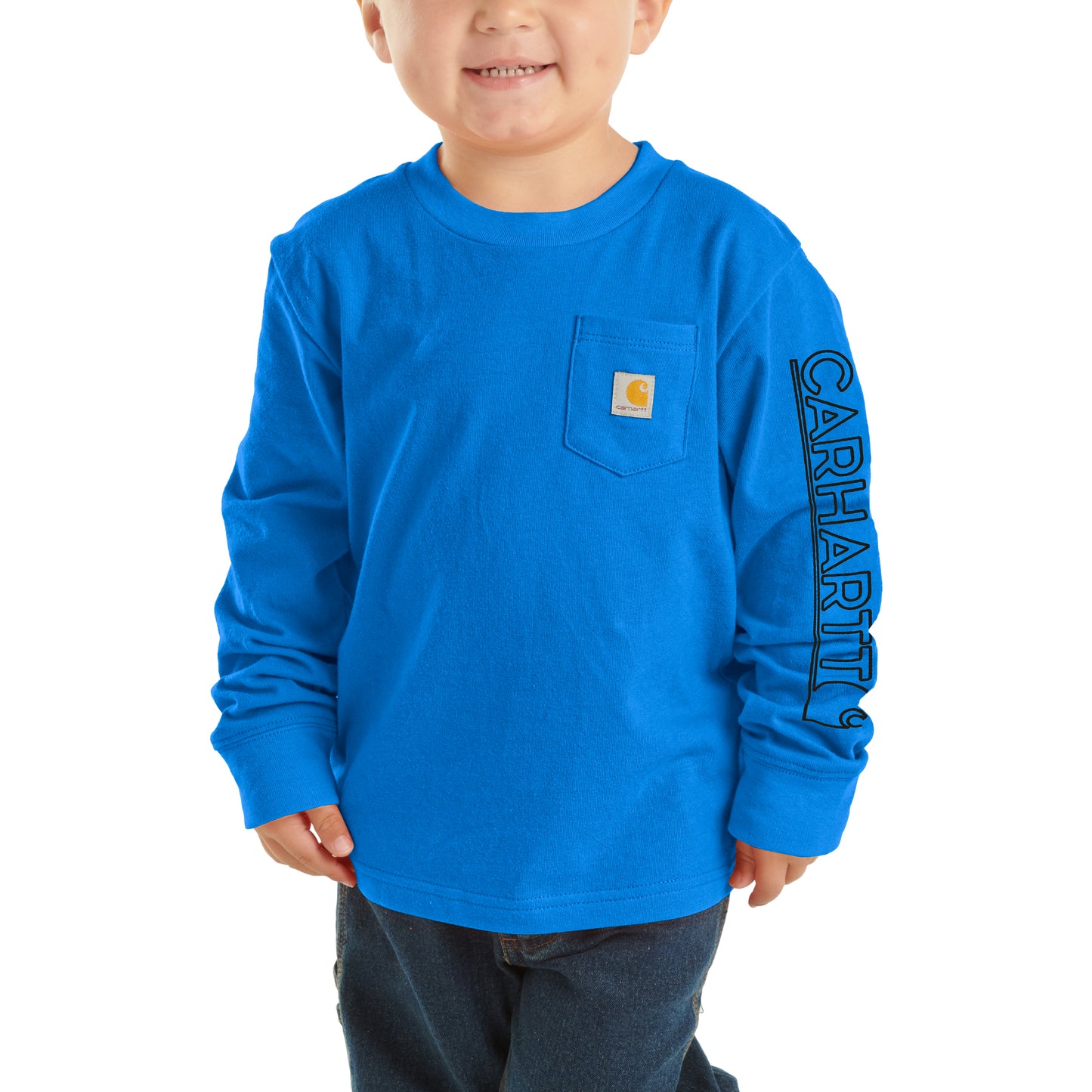 Long-Sleeve Graphic Pocket T-Shirt