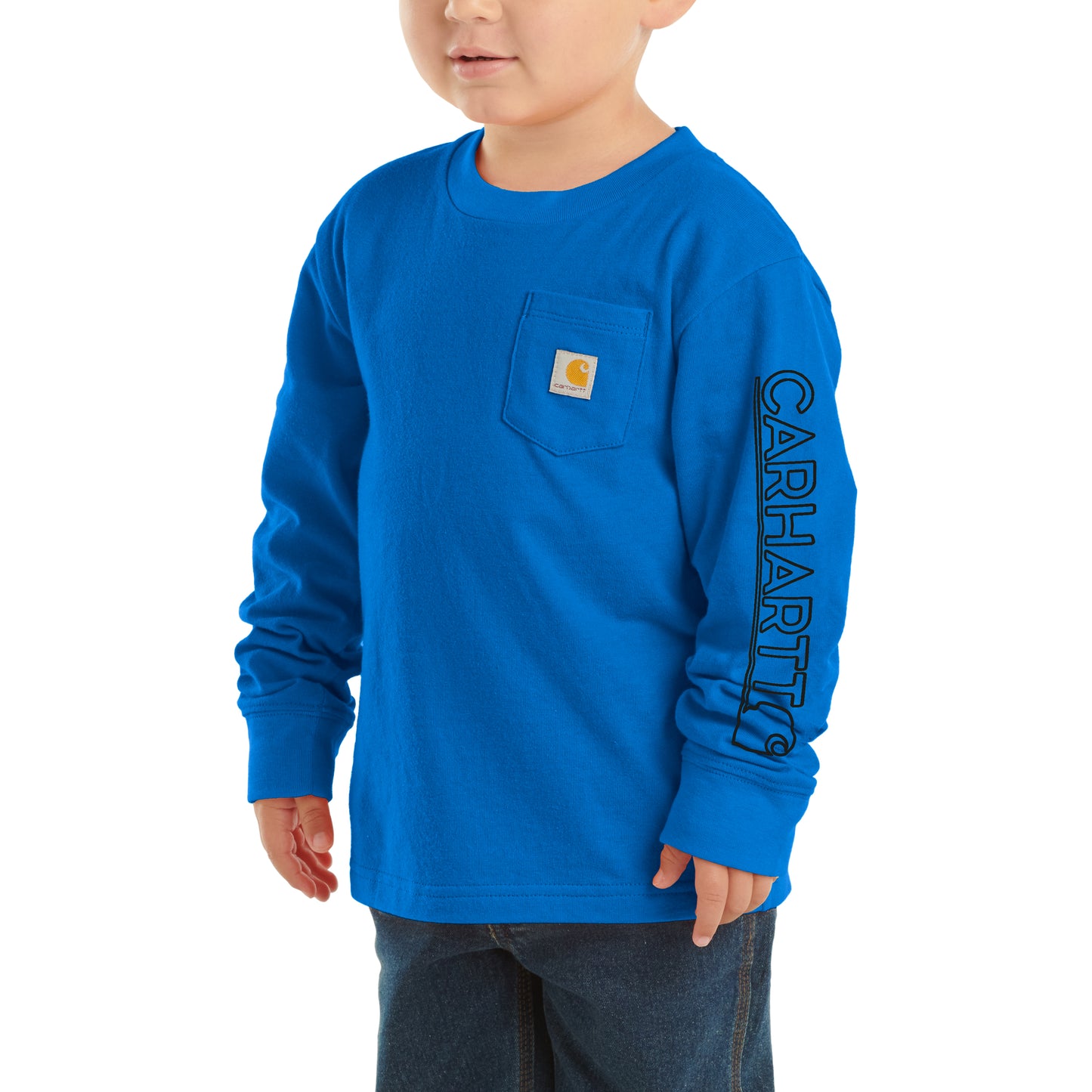 Long-Sleeve Graphic Pocket T-Shirt