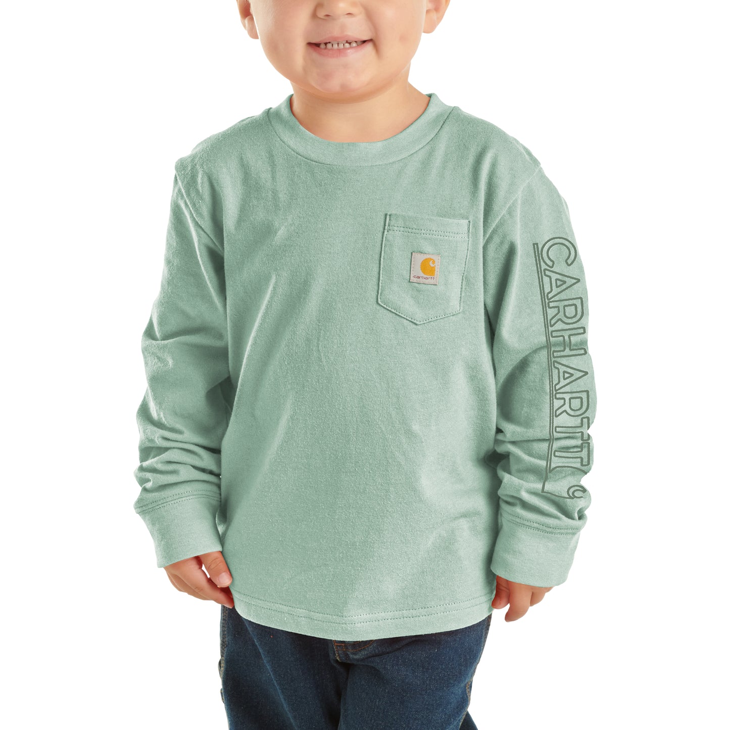 Long-Sleeve Graphic Pocket T-Shirt