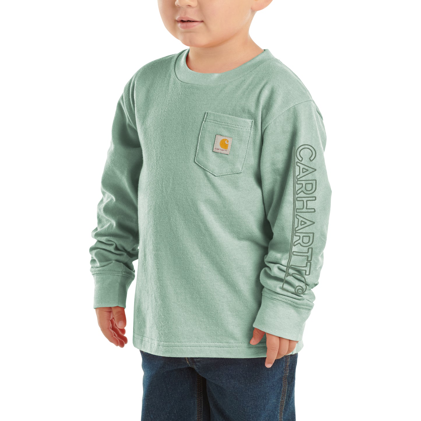 Long-Sleeve Graphic Pocket T-Shirt