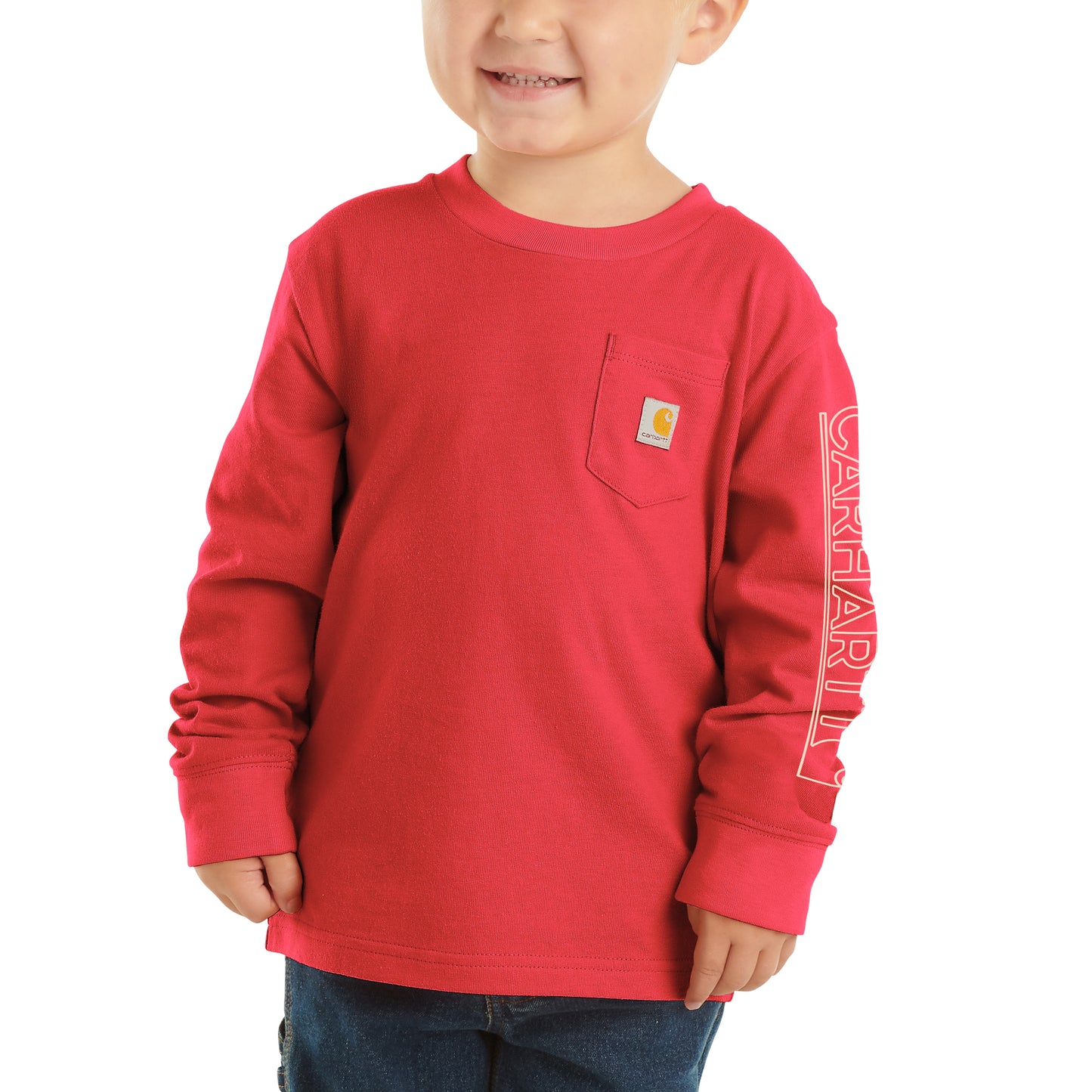 Long-Sleeve Graphic Pocket T-Shirt