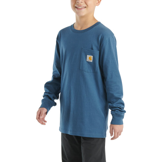 Long-Sleeve Outdoors Graphic Pocket T-Shirt