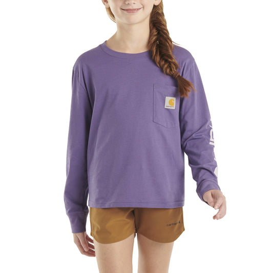 Long-Sleeve Graphic Pocket T-Shirt