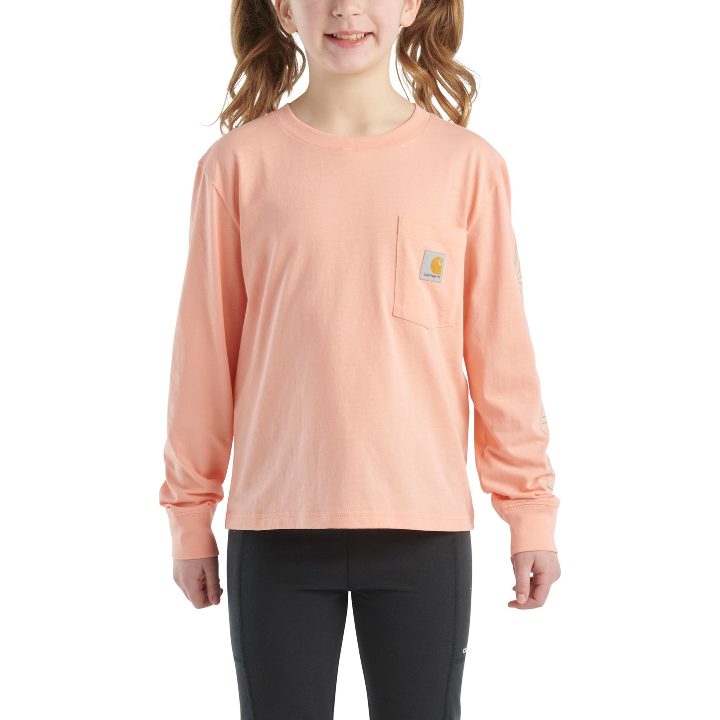 Long-Sleeve Graphic Pocket T-Shirt