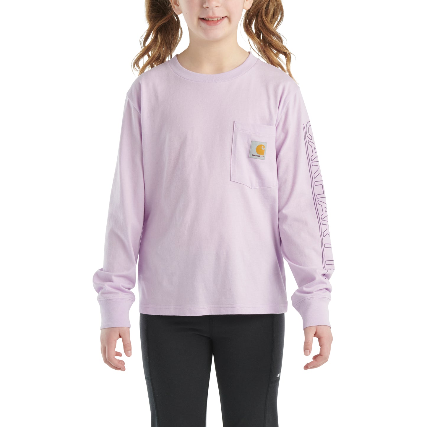 Long-Sleeve Graphic Pocket T-Shirt