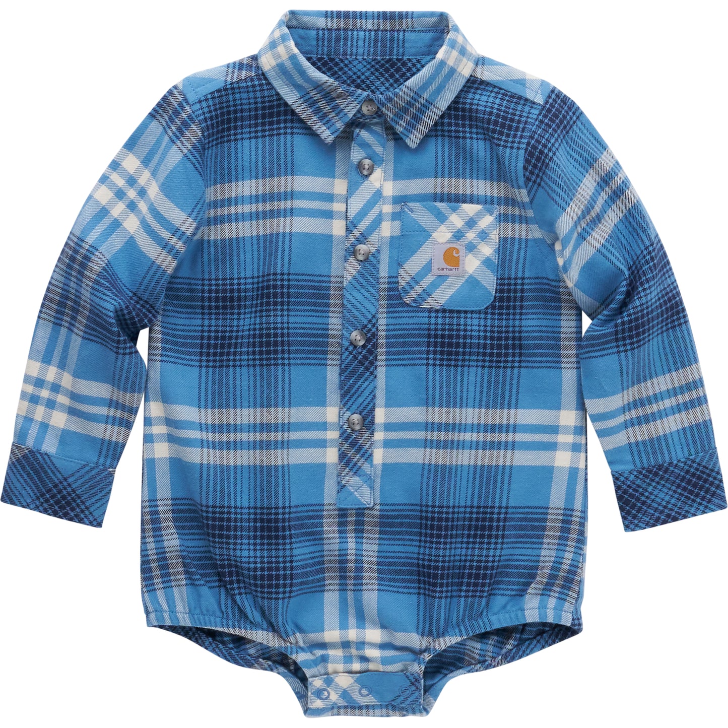 Long-Sleeve Flannel Bodysuit