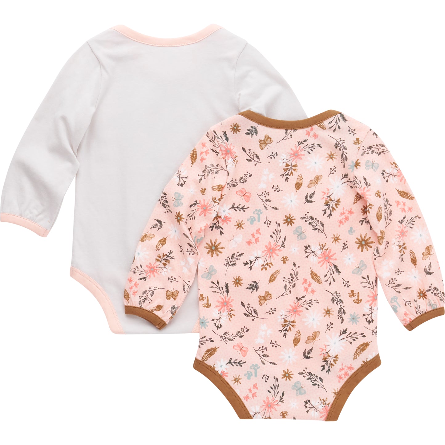 Long-Sleeve Floral Print Bodysuit 2pc Set