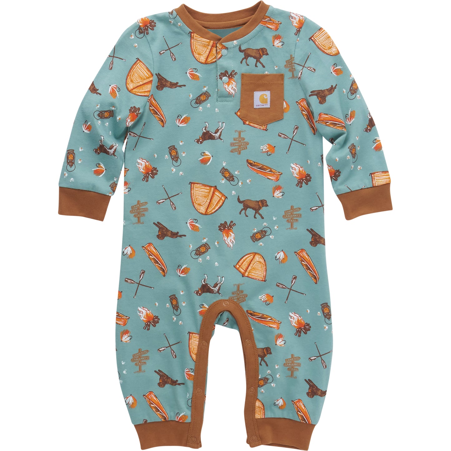 Long-Sleeve Printed Coverall
