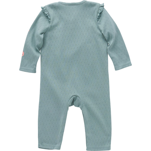 Long-Sleeve Pointelle Coverall