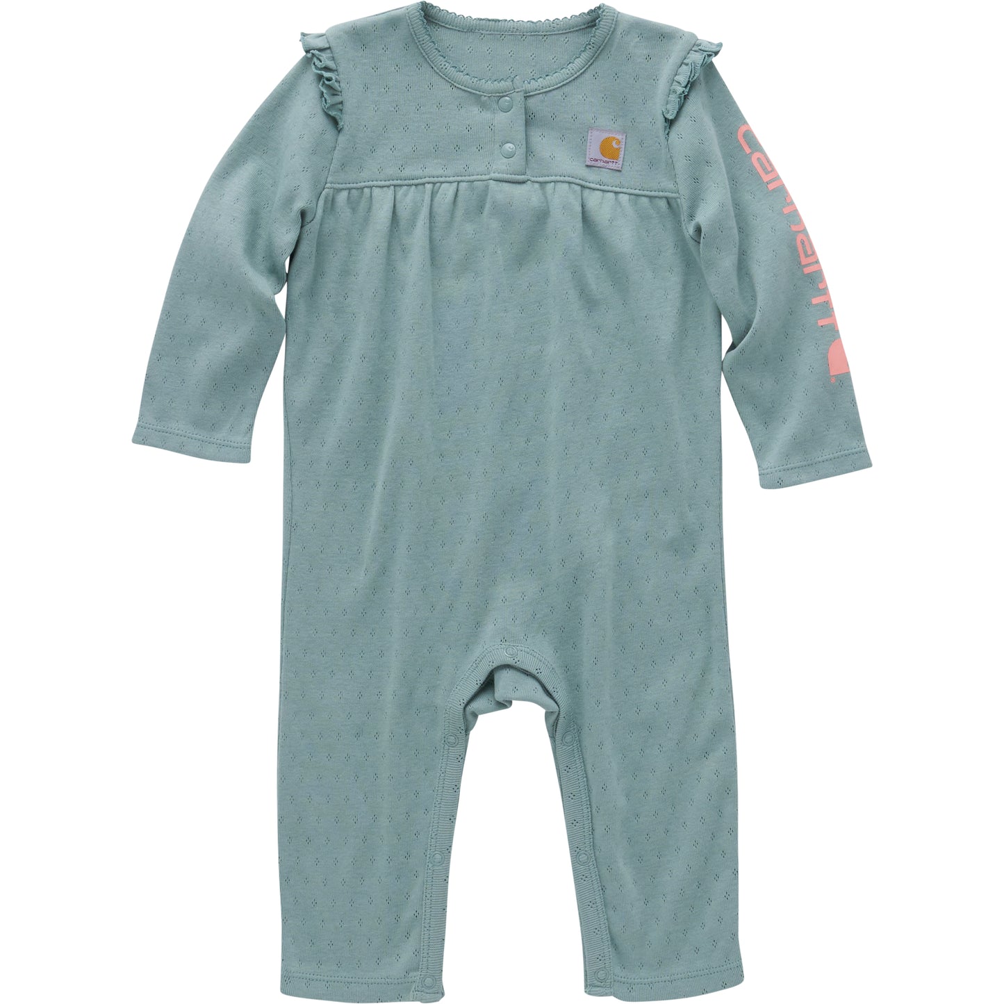Long-Sleeve Pointelle Coverall
