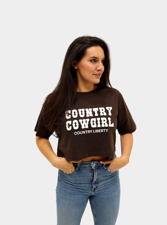 Cowgirl Cropped Festival Tee