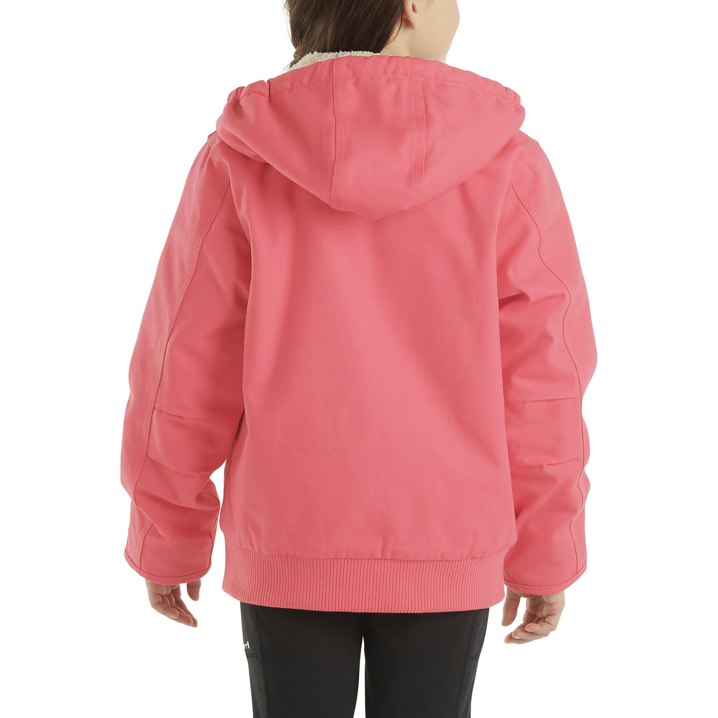 Girls Long Sleeve Active Jacket Flannel Sherpa Lined - Child/Youth