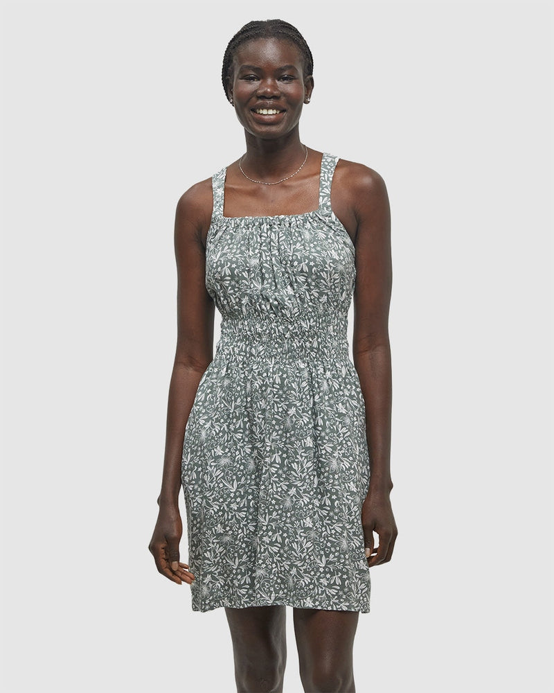 EcoWoven Crepe Smocked Dress