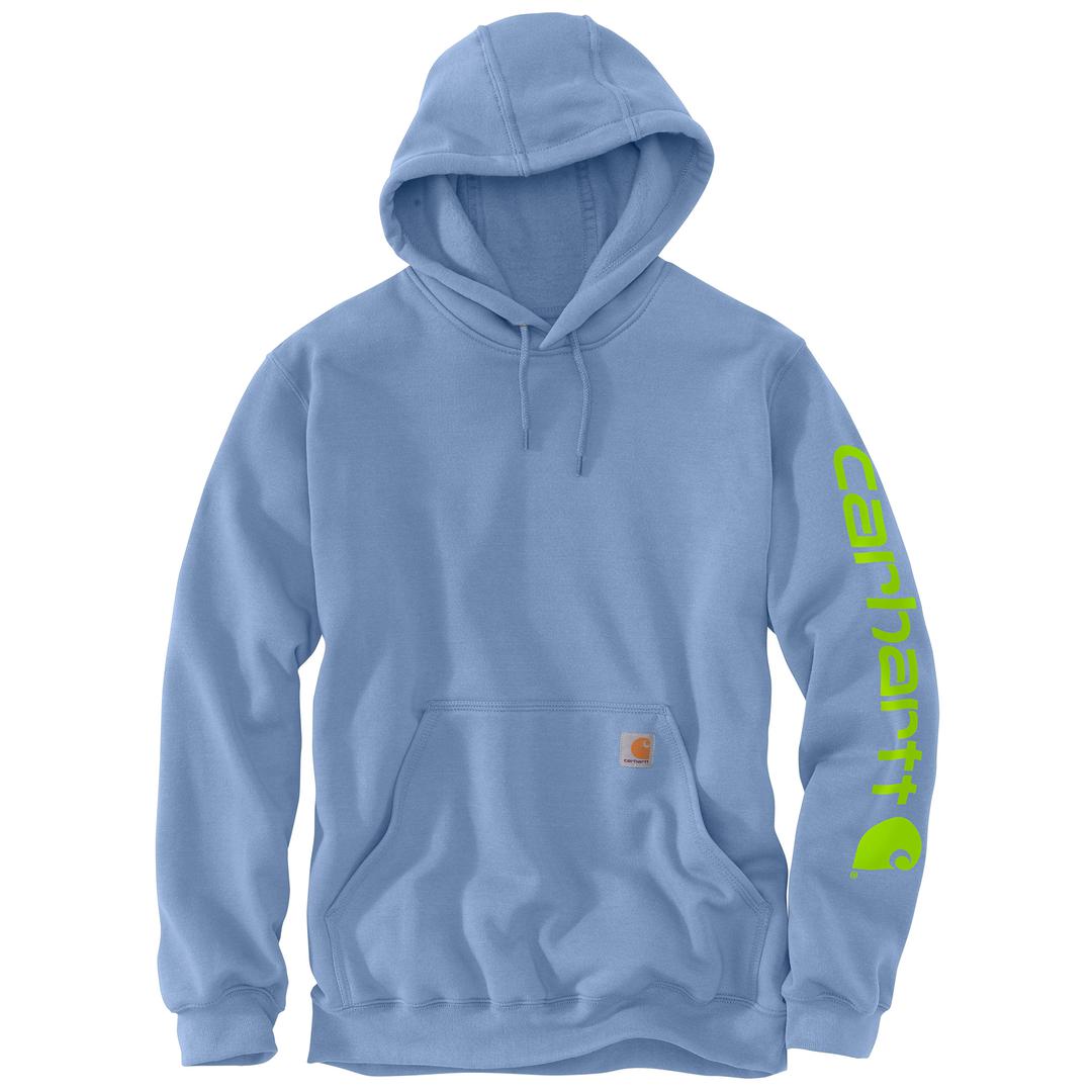 K288 Loose Fit Midweight Logo Sleeve Graphic Hoodie - Seasonal Colours