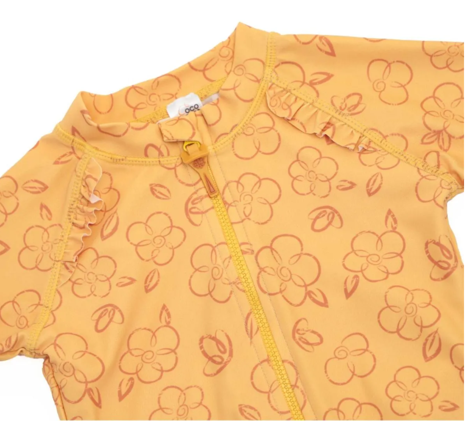 Girls One Piece Swimsuit with Zipper