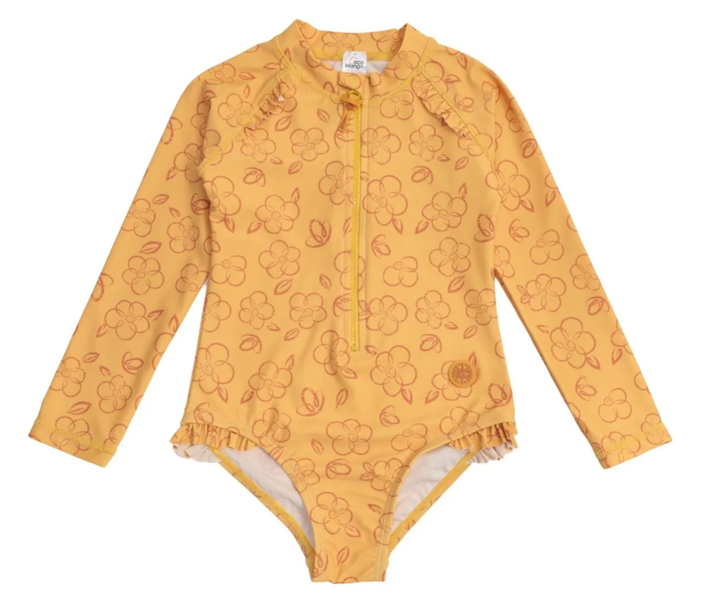 Girls One Piece Swimsuit with Zipper