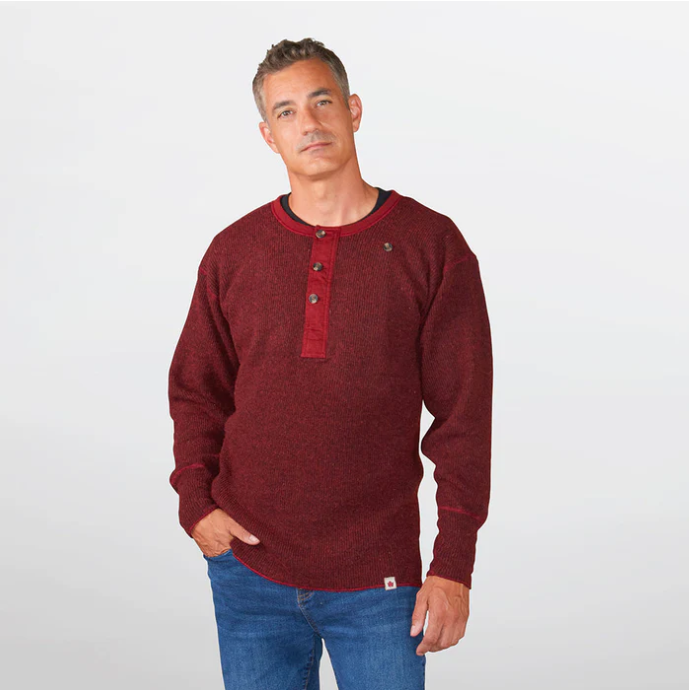 1328 - M Heritage Heavy Weight Wool Henley