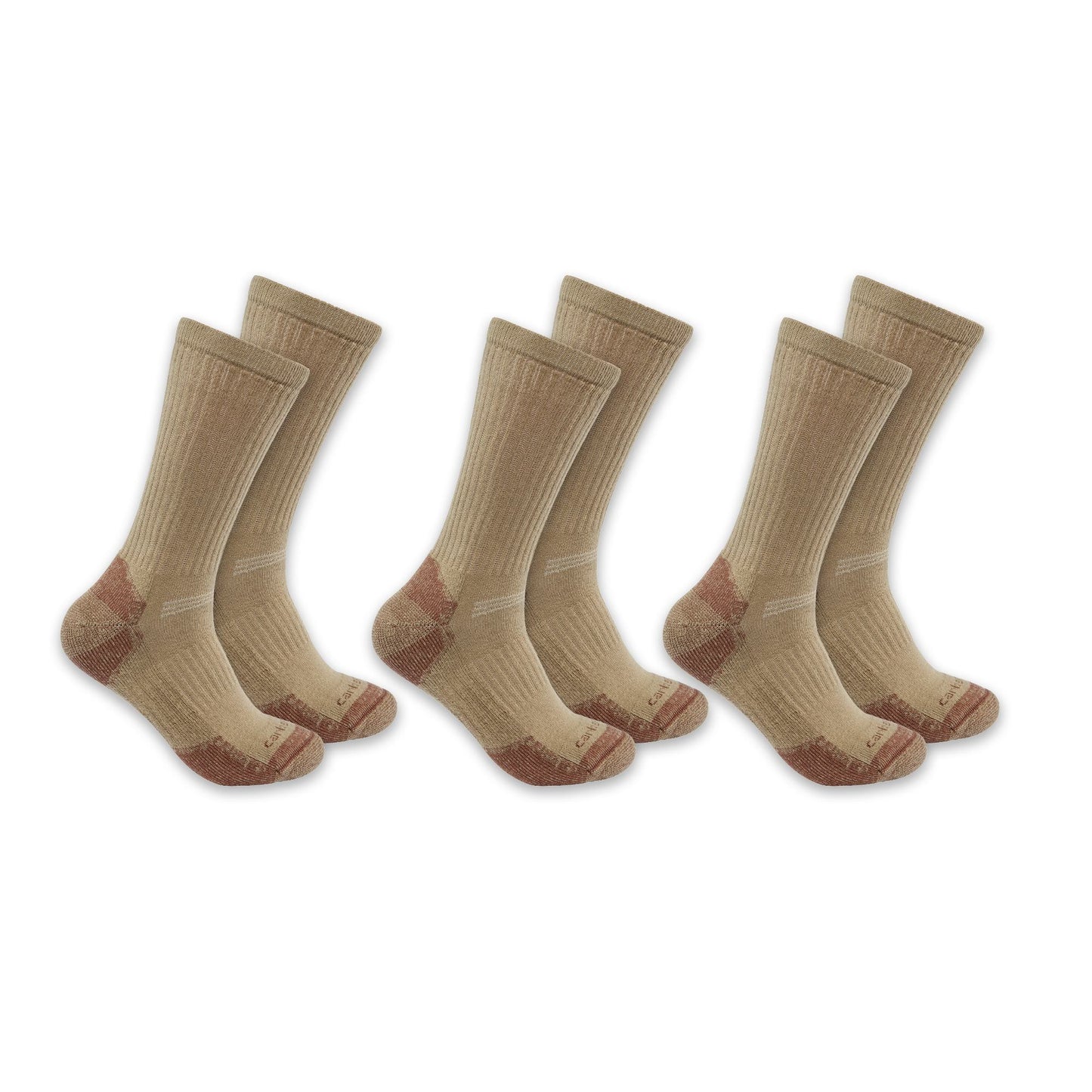 Mens - Midweight Cotton Blend Crew Sock 3 Pack
